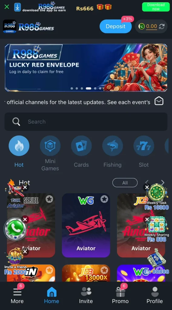 R988 Game app